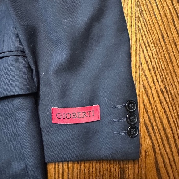 Blue Blazer Classic Fit Structured Design with black vest - Picture 2 of 7